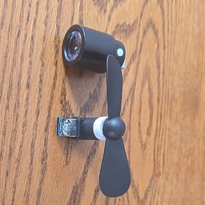 Portable USB Mini Fan with LED Light